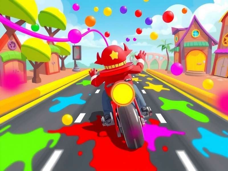 Holi Rush Racer Game Banner